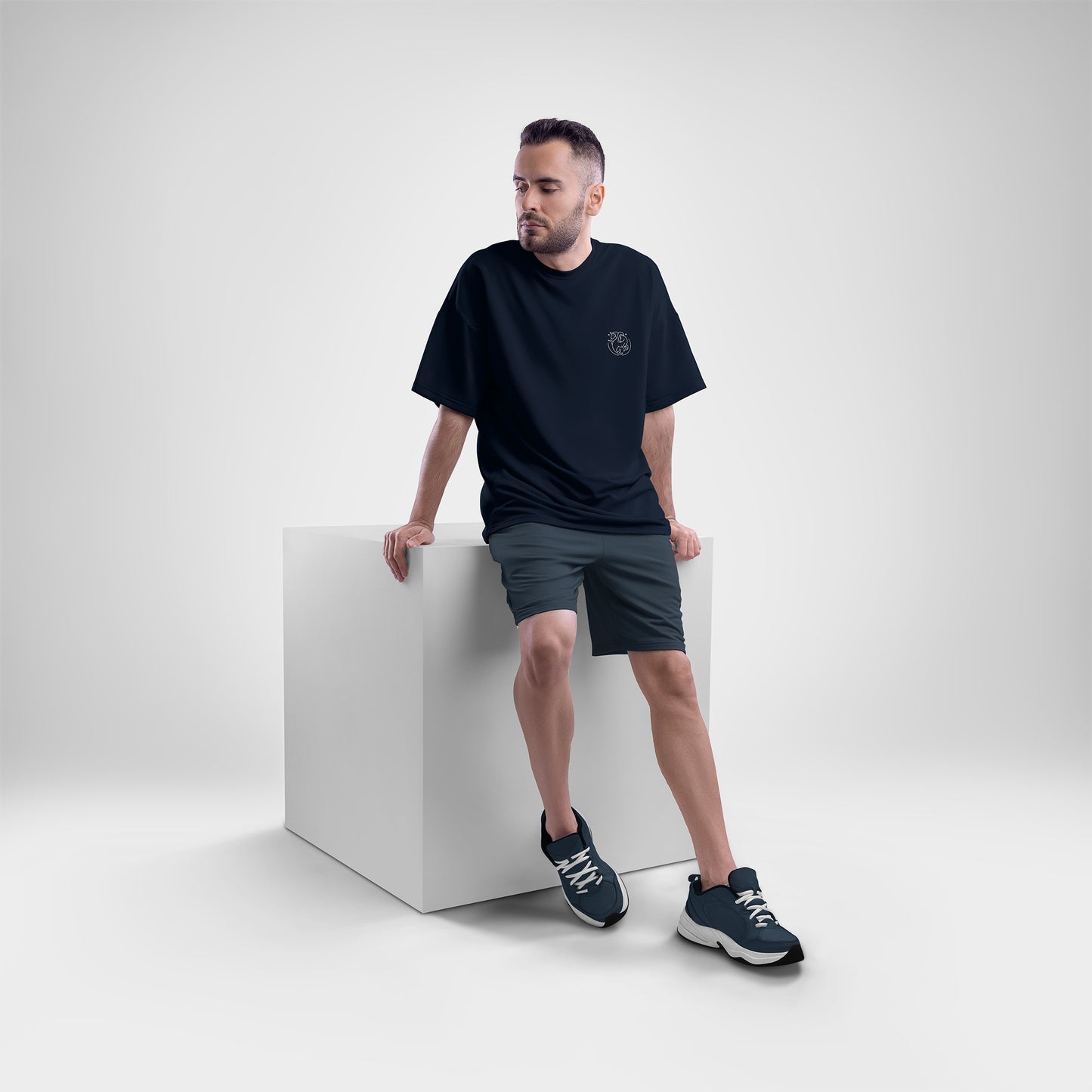 Mountain Verse – Oversized Capricorn T-Shirt in Soft Terry Cotton (Unisex)