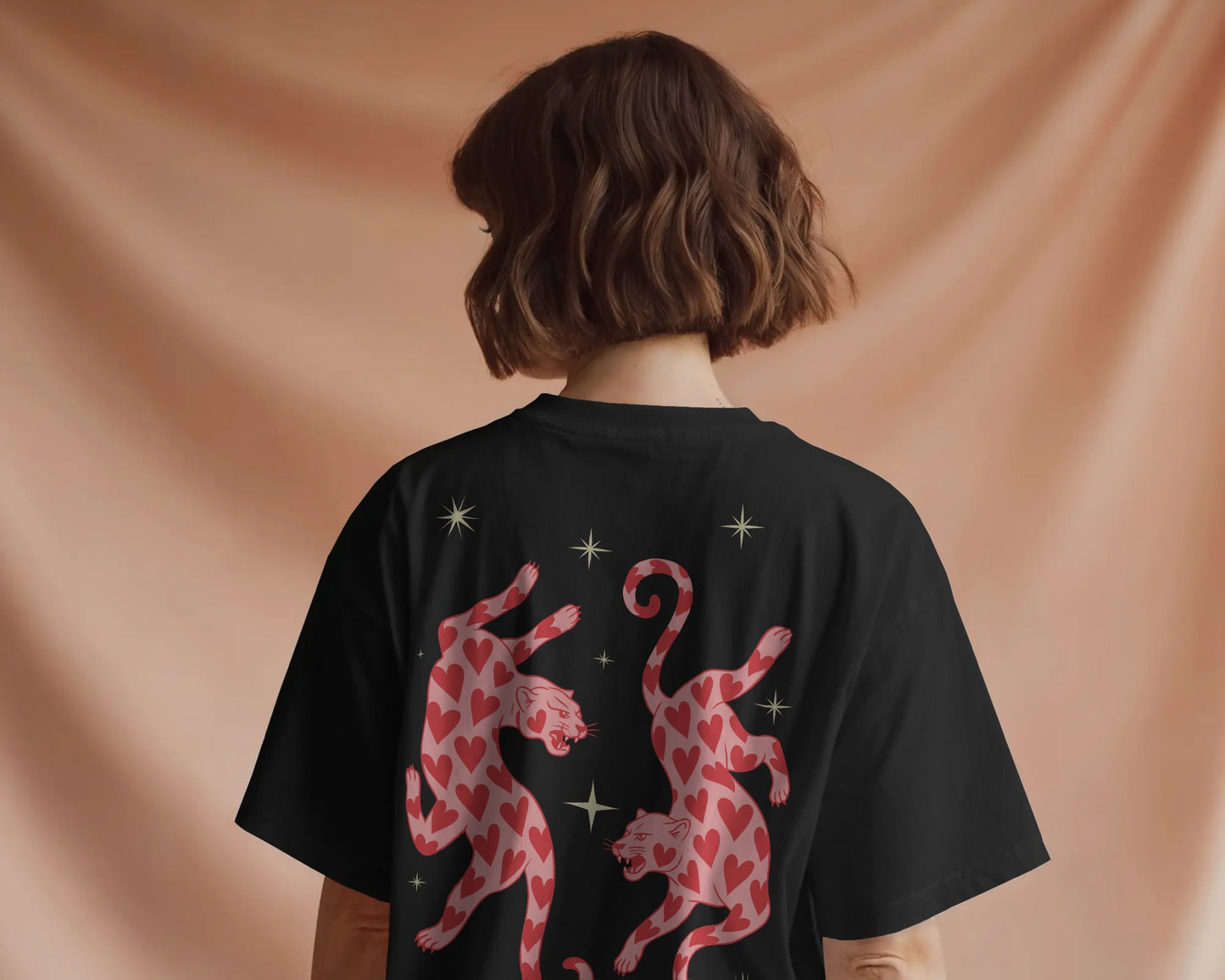 The Feral Romance – Panther Oversized Tee (Unisex)
