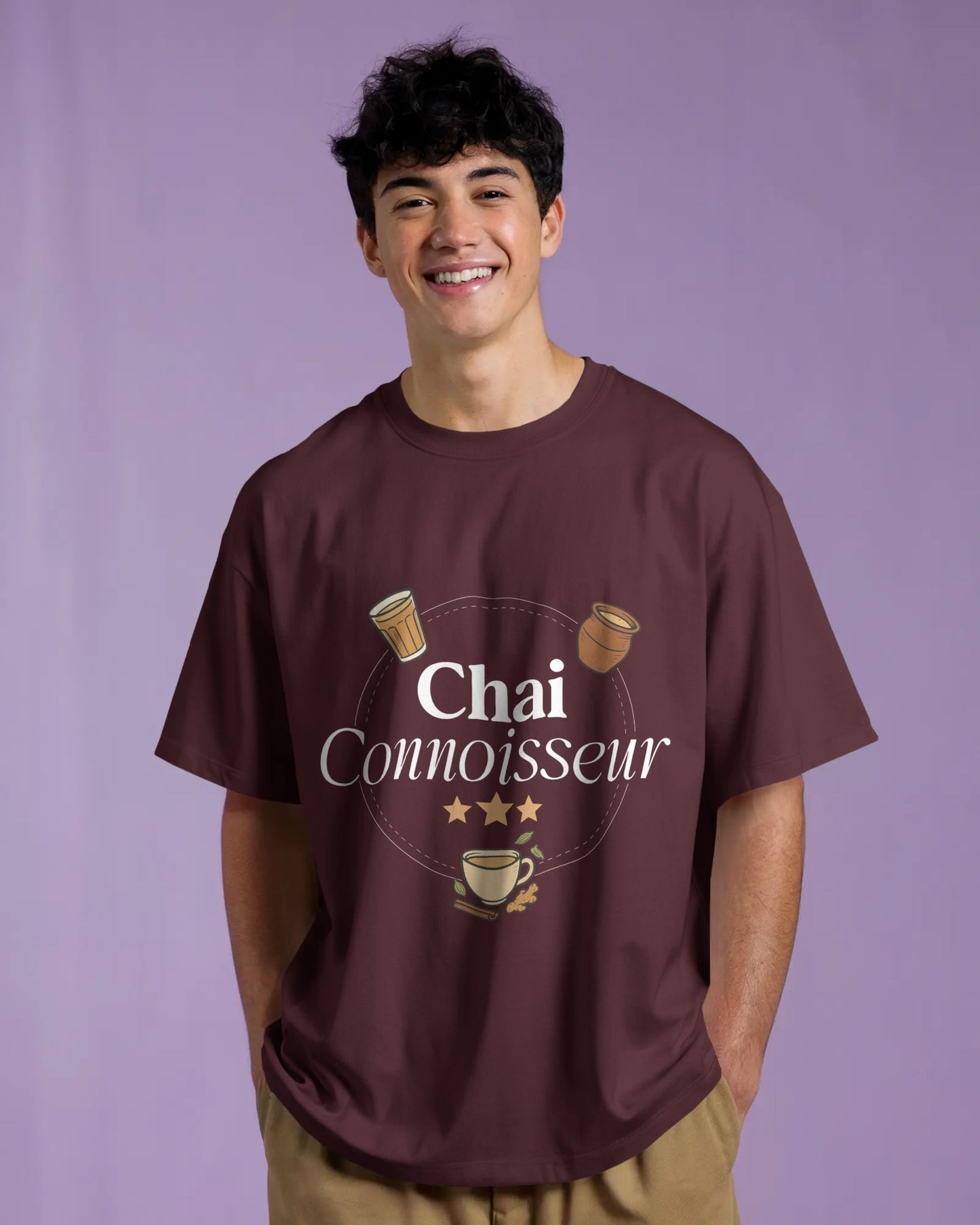 Certified Chai Connoisseur Oversized Tee (Unisex)