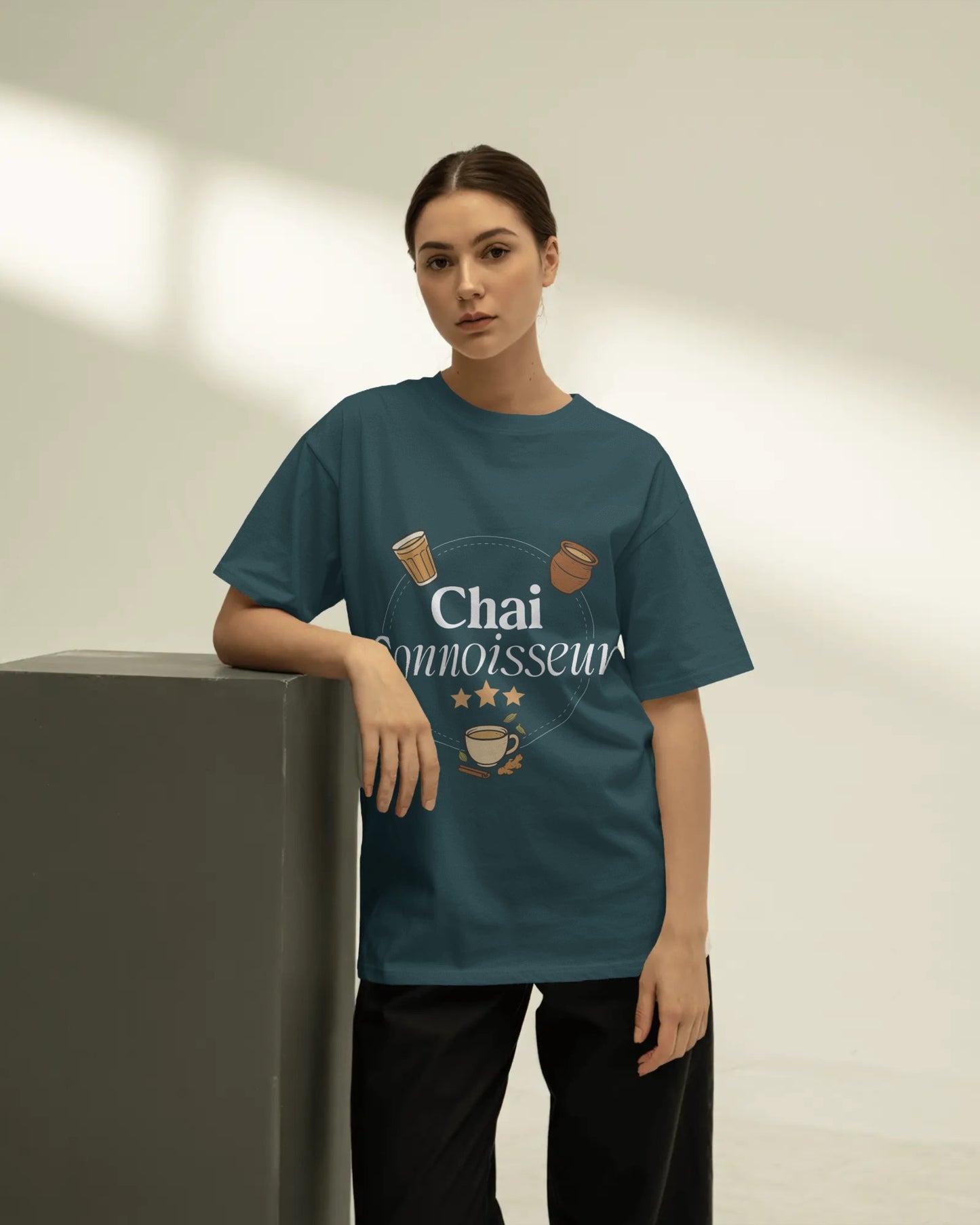 Certified Chai Connoisseur Oversized Tee (Unisex)