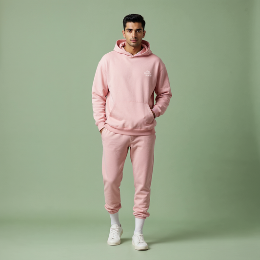 Heavy-Duty Oversized Co-ord Set – Rose Quartz (Unisex)