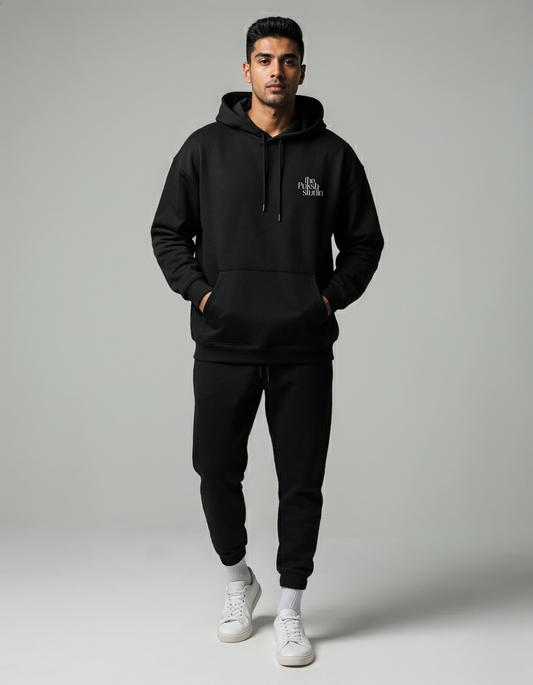 Heavy-Duty Oversized Co-ord Set – Midnight Onyx (Unisex)