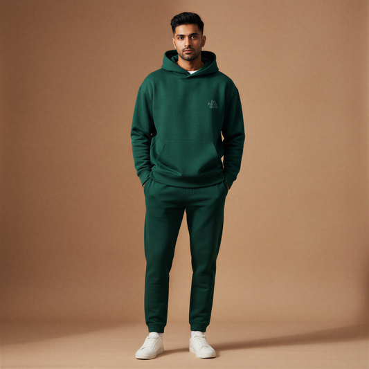 Heavy-Duty Oversized Co-ord Set – Forest Depth (Unisex)