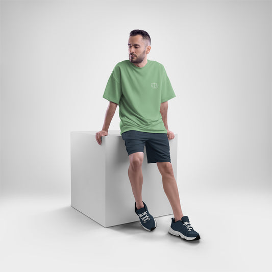 Velvet Balance– Oversized Libra T-Shirt in Soft Terry Cotton (Unisex)