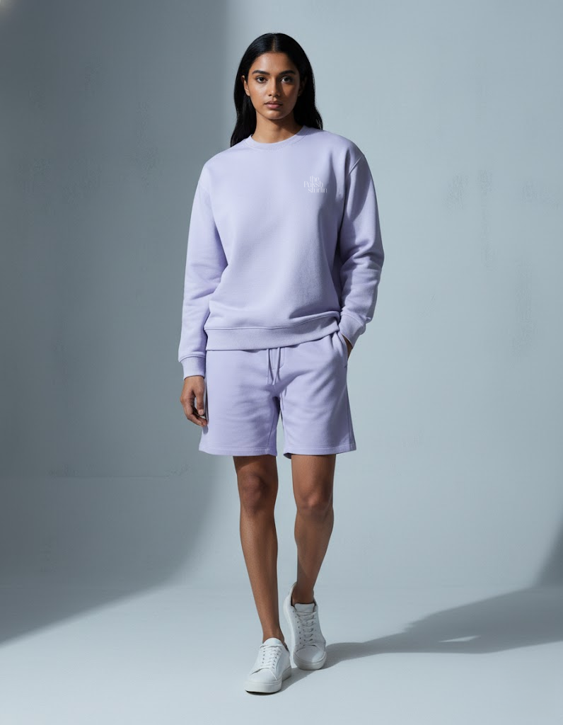 Terry Fleece Co-ord Set – Lilac Haze (Unisex)