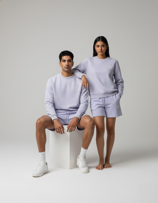 Terry Fleece Co-ord Set – Lilac Haze (Unisex)