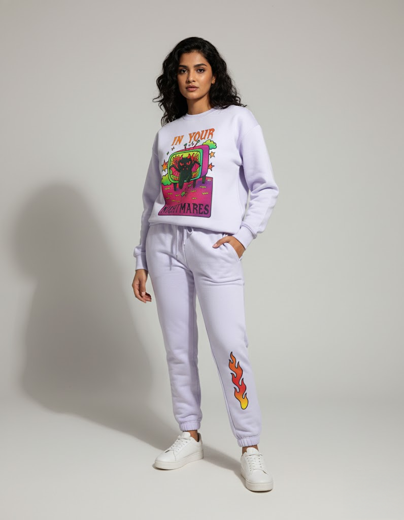 The Hell Cat Co-ord Set (Unisex) — Lavender