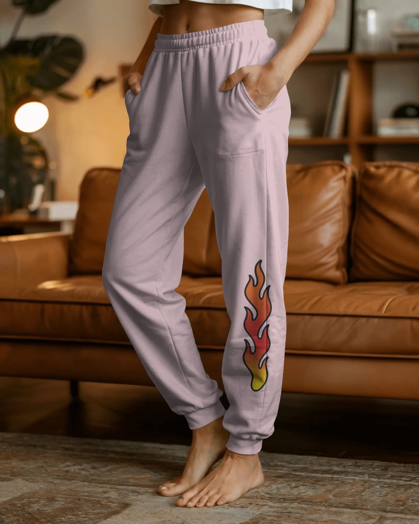 The Hell Cat Co-ord Set (Unisex) — Baby Pink