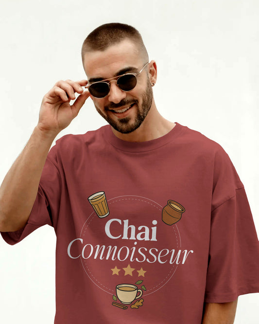 Certified Chai Connoisseur Oversized Tee (Unisex)