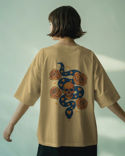 Venom & Velvet- Snake oversized Tee (Unisex)